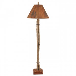 Twig & Leather Floor Lamp