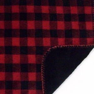 Denali Red-Black Buffalo Check Fleece Throw