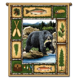Catch of the Day Bear Wall Hanging