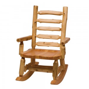 Cedar Log Rocking Chair