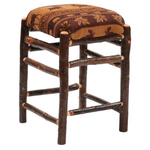 Square Hickory Barstool