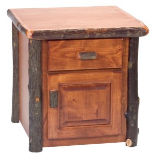 Enclosed Hickory End Table