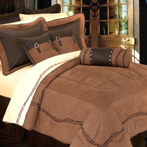 Embroidered Barbwire Comforter Set