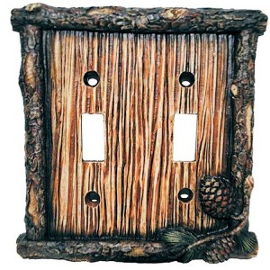 Lodge Pinecone Switch Plates