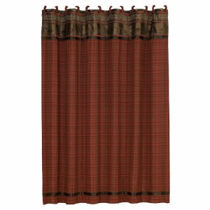 Cascade Lodge Bear Shower Curtain