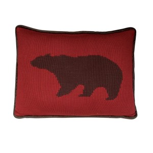 Knit Bear Accent Pillow