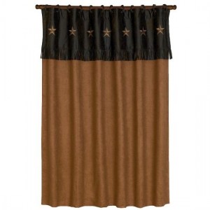Laredo Shower Curtain-Chocolate