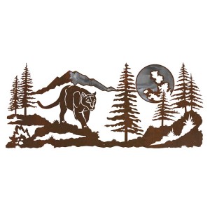 Mountain Lion Metal Wall Art