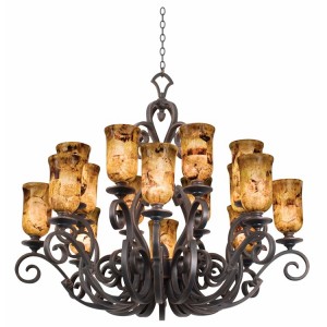 Ibiza Penshell 16 Light Chandelier