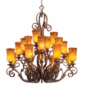 Ibiza Buddha Leaf 20 Light Chandelier