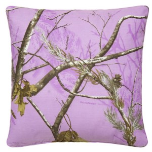 Lavender Camo Square Pillow