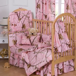 Pink Camo Baby Bedding