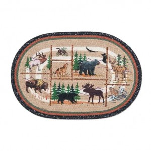 Lodge Animals Jute Rug 20 x 30