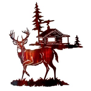 Gone Tomorrow Deer Metal Wall Art -DISCONTINUED