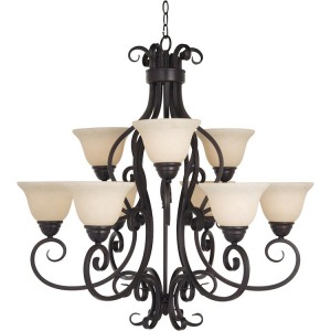 Bronze Manor 9 Light Chandelier
