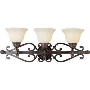Bronze Manor Triple Vanity Light