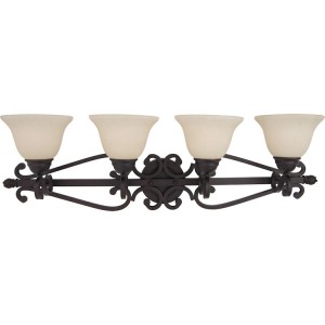 Bronze Manor Quad Vanity Light