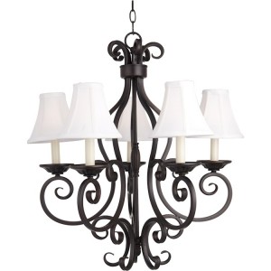 Bronze Manor 5 Candle Chandelier