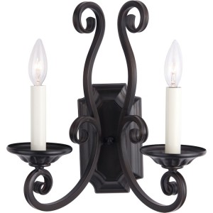 Bronze Manor Double Sconce