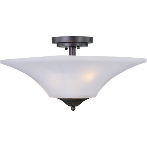 Bronze Aurora Semi Flush Ceiling Light