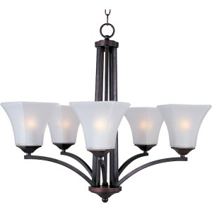 Bronze Aurora 5 Light Chandelier