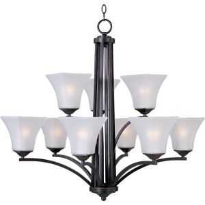 Bronze Aurora 9 Light Chandelier
