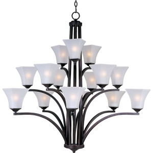 Bronze Aurora 15 Light Chandelier