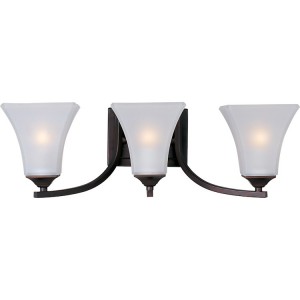 Bronze Aurora Triple Vanity Light
