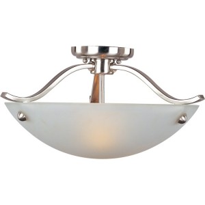 Contour in Nickel Semi Flush Ceiling Light
