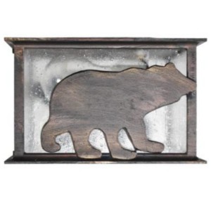 North Ridge Bear Ceiling Light-Square