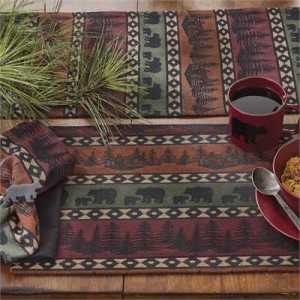 Mountain Bear Table Linens