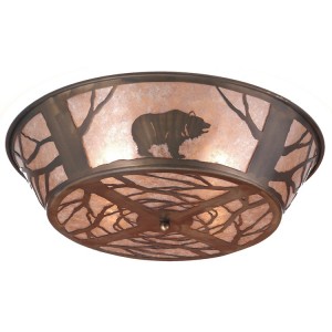 North Woods Bear Ceiling Light