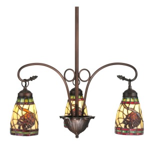 Pinecone Dome 3 Lt Chandelier
