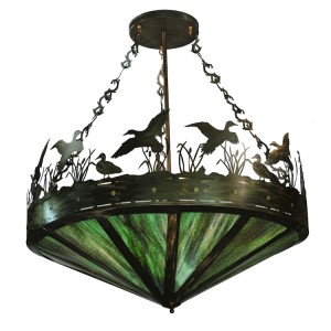 Ducks In Flight Inverted Pendant Light