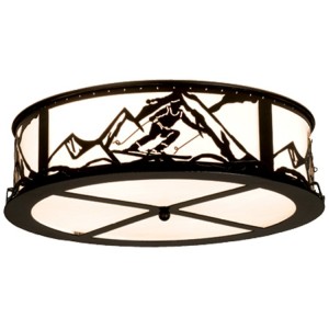 Skier Flushmount Ceiling Light