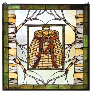 Fishing Basket Stained Glass Window