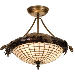 Greenbriar Oak Semi-Flushmount Ceiling Light