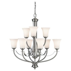Barrington Steel 9 Light Chandelier