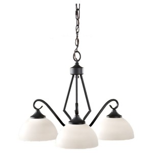 Black Merritt 3 Light Chandelier