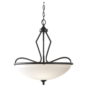 Black Merritt Inverted Pendant Light