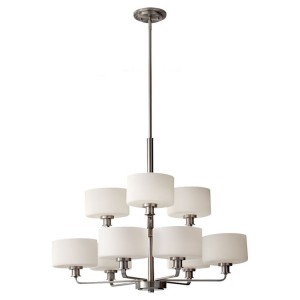 Kincaid Steel 9 Light Chandelier