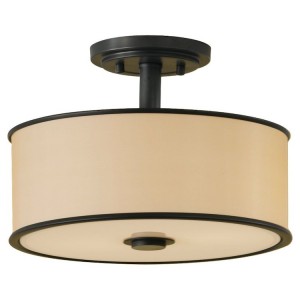 Bronze Luxury Semi-Flush Ceiling Light