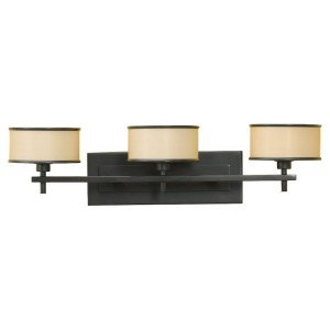Bronze Luxury Triple Vanity Light