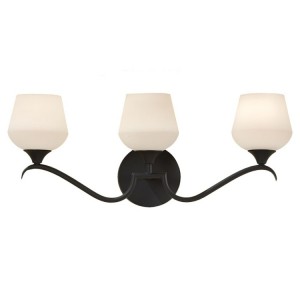 Black Merritt Triple Vanity Light
