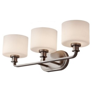 Kincaid Steel Triple Vanity Light