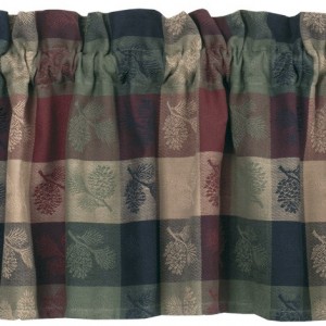 High Country Pine Cone Valance