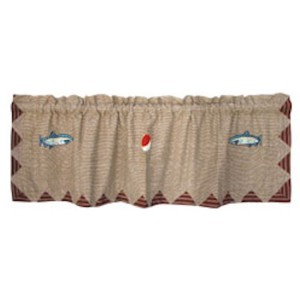 Gone Fishing Applique Valance