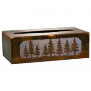 Pine Tree Rectangle Tissue Box Cover