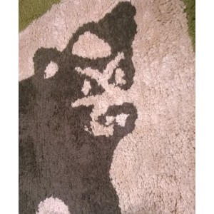 Rustic Montage Bear Rug- 100% Cotton 