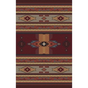 Burgundy Phoenix Area Rugs